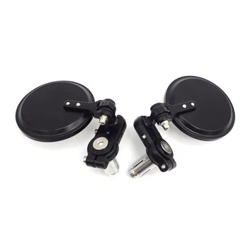

Universal Retro Motorcycle bar end mirror Round Motorbike Rearview Mirrors Accessories FOR kawasaki z900 suzuki bandit 650 zx6r
