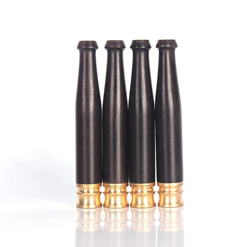 

1Pcs Mini Ebony Cigarette Holder Solid Wood Filter Pipes Smoking Pipe Portable Creative Tobacco Pipe Smoke Mouthpiece