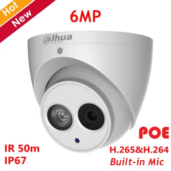 

Dahua 6MP POE IP Camera IPC-HDW4631EM-ASE 6MP IR Network Camera H.265 Support Smart detect and SD Card 128g Built-in mic