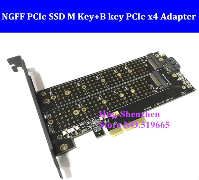 M.2 Ngff Pcie Ssd M Key+b Key Pcie X4 Adapter For Pro 3,1-5,1 For Sm951 M6e - Add On Cards Controller - AliExpress