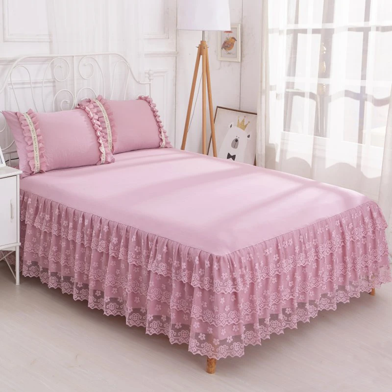 Ruffle Bed Skirt King Ruffled Bedspread Bed Skirt Queen Ruffle Twin Bed Skirt Lace Bed Sheet Set For Girls Bed Skirt Aliexpress