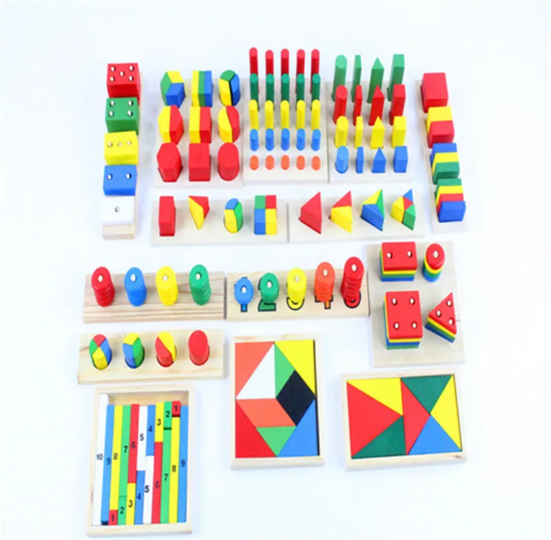 New Wooden Baby Toy Montessori Sensorial Toys Early Childhood Education Preschool Training Kids Toys 14piece Blocks Baby Gifts New Wooden Baby Toy Montessori Sensorial Toys Early Childhood Education Preschool Training Kids Toys 14piece Blocks Baby Gifts