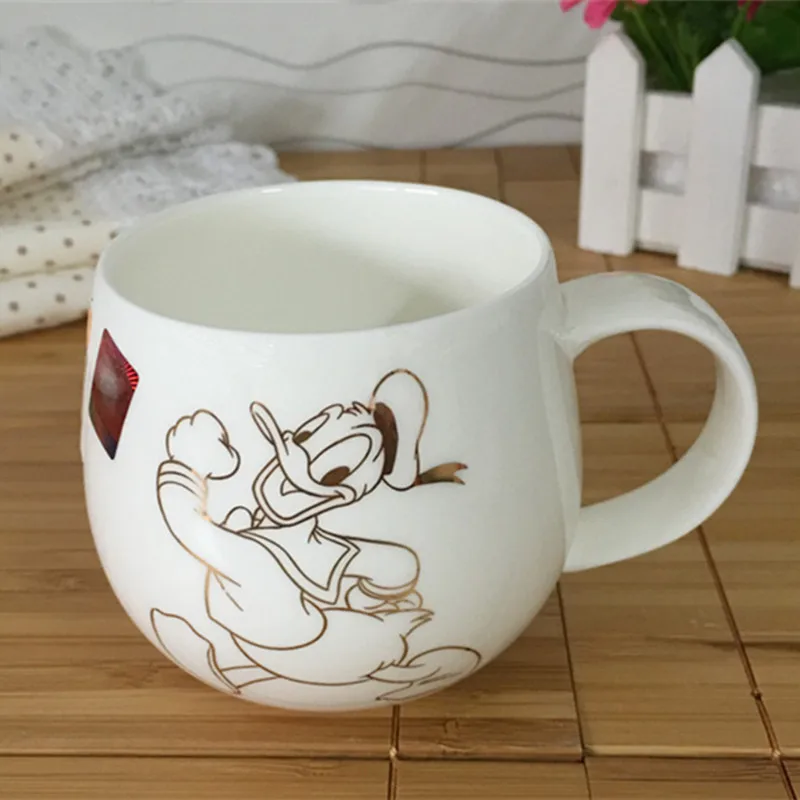 

New Arrived Mickey Minnie Ceramic Cartoon Mug Cups Milk 250ml Creative Bone China Breakfast Cup Couples Coffee Water Mugs Cute