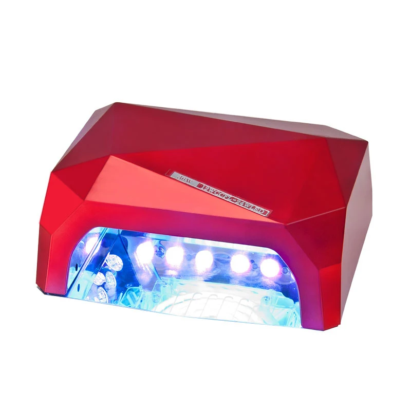36W Nail Dryer Diamond Shaped UV Lamp LED &amp CCFL Curing for Gel Nails Polish Art Tools | Красота и здоровье