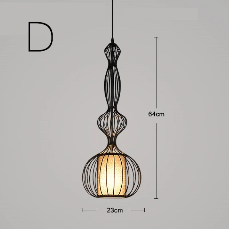 BDBQBL, современный американский подвесной светильник для столовой, спальни, подвесной светильник, винтажное домашнее освещение, Подвесная лампа - Цвет корпуса: Black D