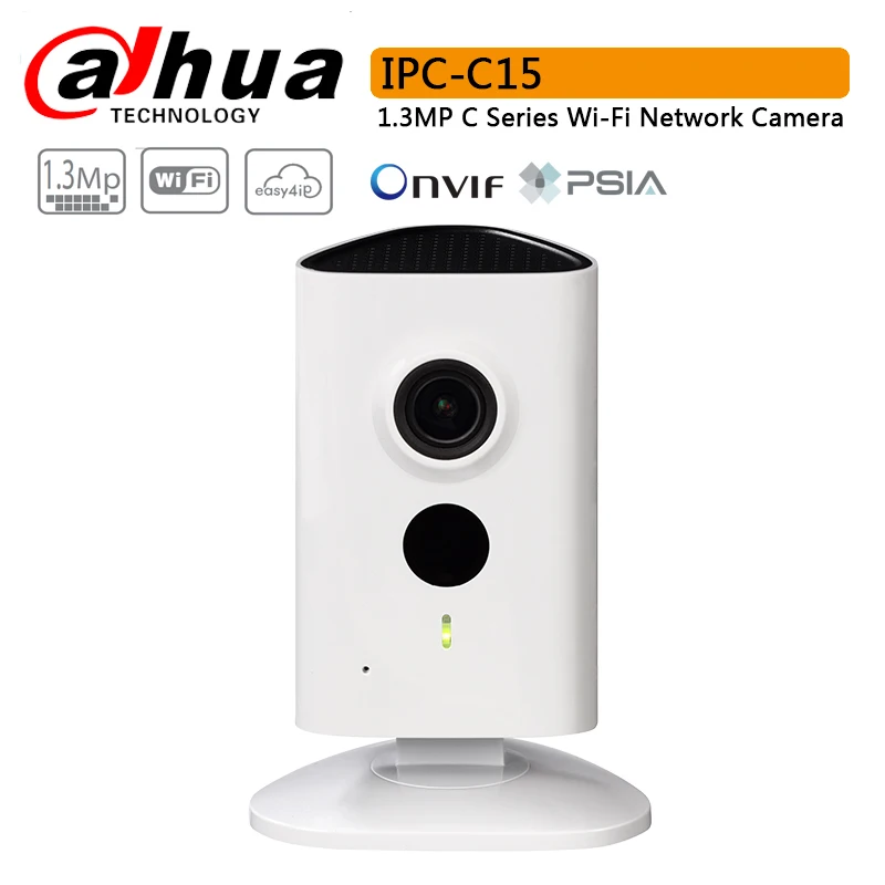 Оригинал Dahua IPC C15 Wi Fi сеть PT камера с 1 3 мегапиксельной прогрессивной CMOS IR Diatance 10m