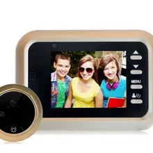 2,4 дюймов 2MP детектор движения глазок ИК ночного видения Видео дверной телефон