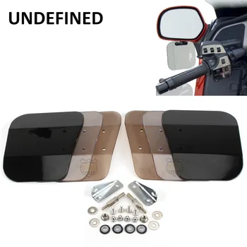 

Motocross Bike Dark Smoke Clear Left Right Side Air Wing Deflector Windshield Mirror Mount For Honda Goldwing 1800 F6B UNDEFINED