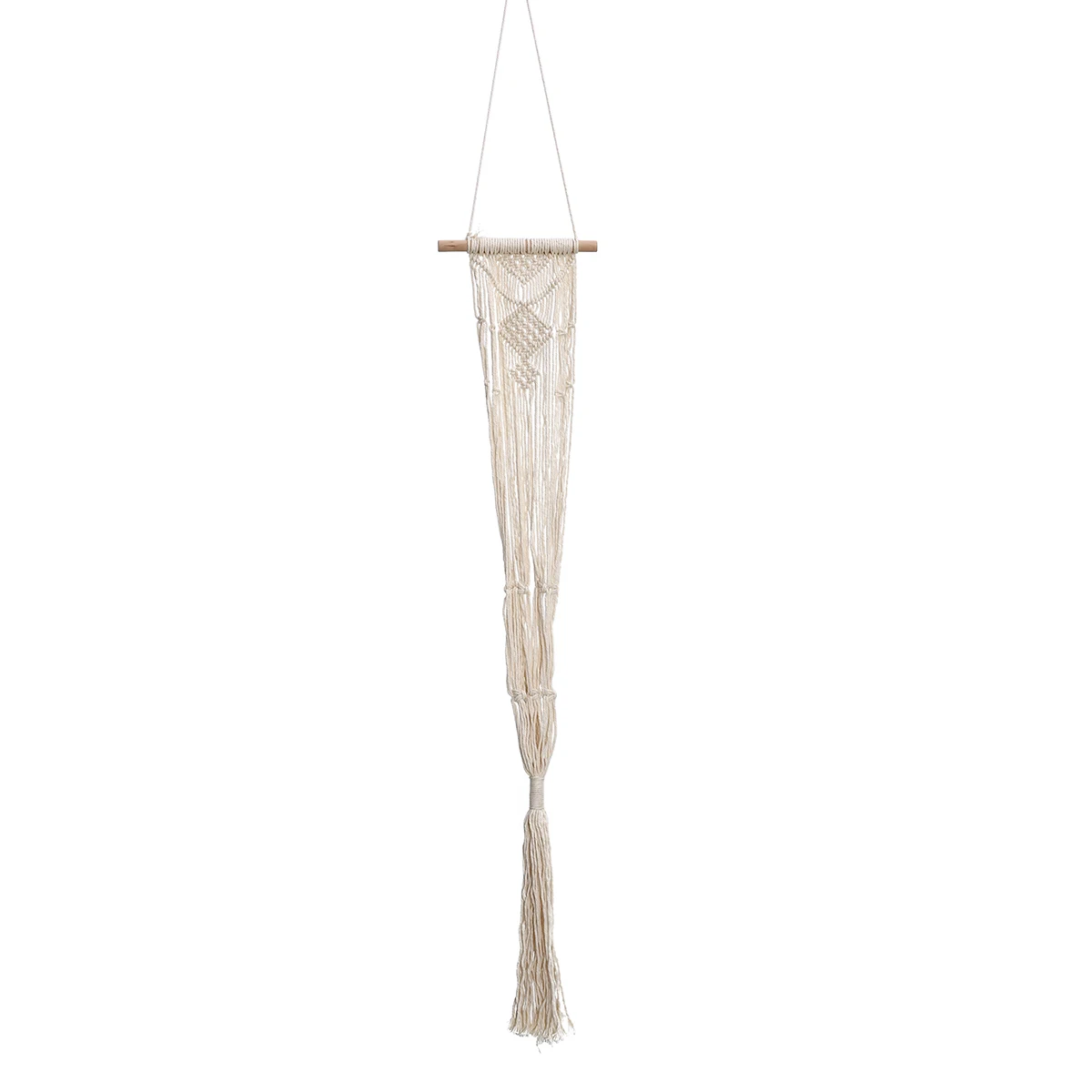 40'' Vintage Macrame Wall Art Plant Hanger Flower Pot Holder Garden Planters Flower Pots Hanging Baskets