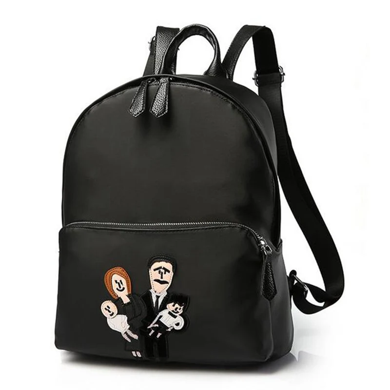 

2017 Brand vintage casual new style leather School Backpack  black high quality hot sale lady famous For Teens Girls YZ1361