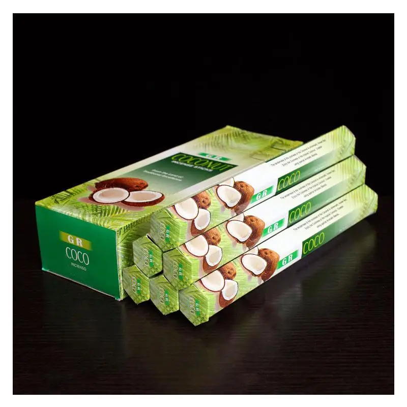 

84pcs/Big Box Coconut Incense Sticks 22cm Oud Incense Stick Natural Aroma Fragrance Meditation Decompression Sleeping Spices