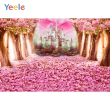 Yeele сказочный лес дерево цветы замок Радуга фотографии фоны индивидуальные фотографические фоны для фотостудии