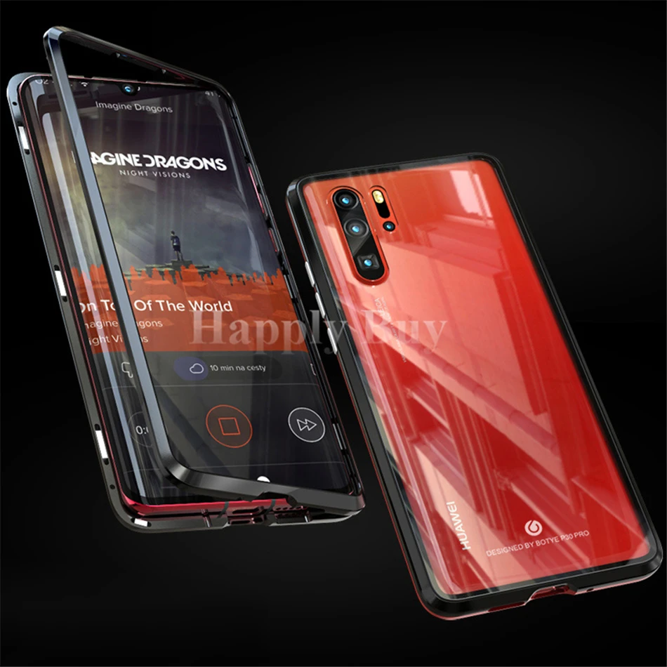 Магнитный адсорбционный чехол для телефона huawei P30 Pro P30 Lite металлический бампер противоударный чехол для Nova 4e чехол s для P 30 Coque