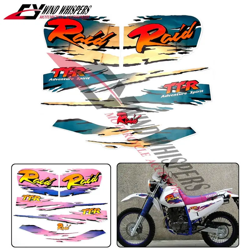 

Free shipping Motorcycle Complete Graphic Kit Dirt Bike Sticker Fuel Tank Decal Gas Tank Decals For TTR250 TT-R 250 TT250R