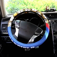 Car steering wheel covers four seasons general can absorb sweat and lovely cartoon Garfield shoe garfield large