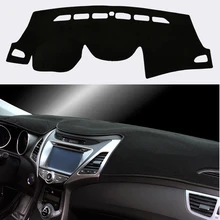 1 Unidades Negro/Rojo Side Car Dashboard Cubierta Evitar Pad luz Plataforma de Instrumentos Tablero de instrumentos Cubierta Para HYUNDAI ELANTRA 2012-2015