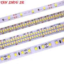 Светодиодная лента 2835 SMD 240 светодиодный s/m 5 м 300/600/1200 светодиодный s DC12V высокий яркий гибкий светодиодный ленточный светильник теплый белый/холодный белый