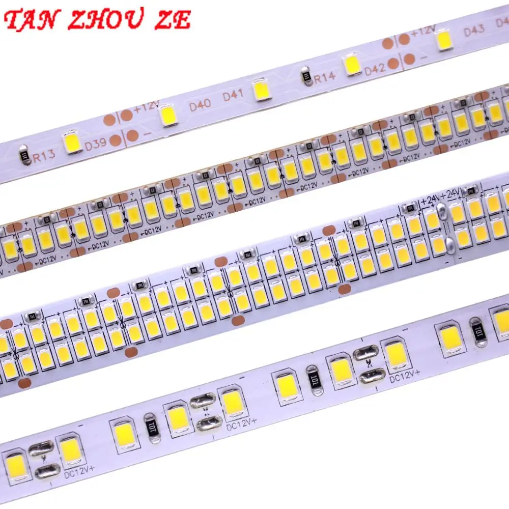 Светодиодная лента 2835 SMD 240 светодиодов/м 5 м 300/600/1200 светодиодов 12 В постоянного