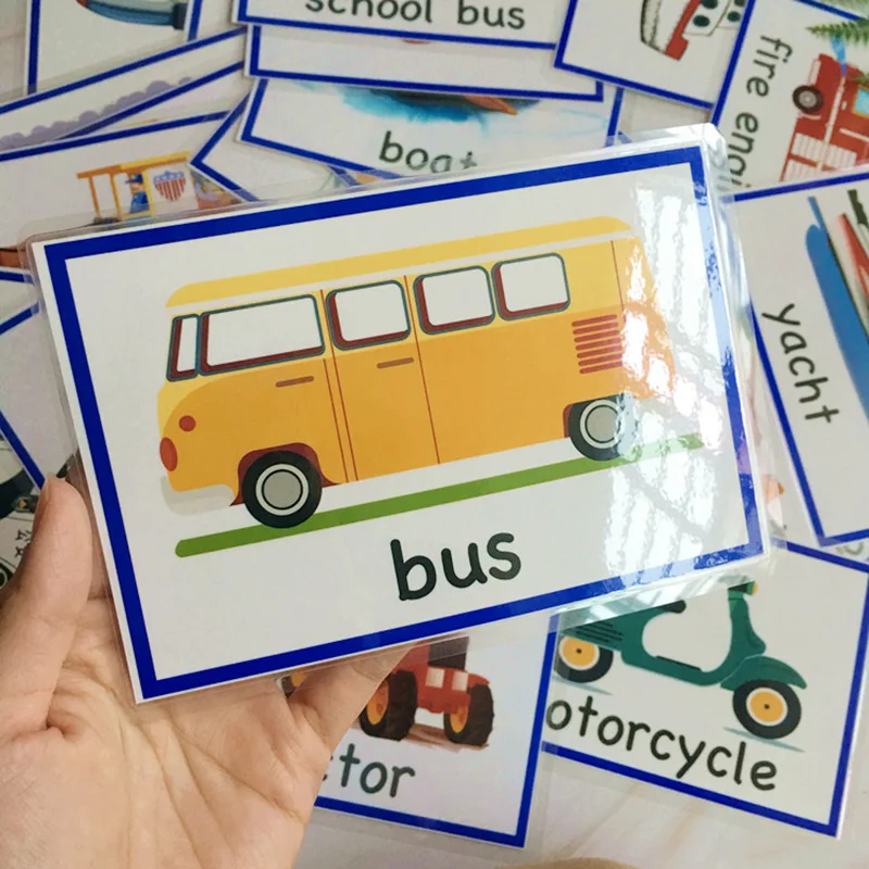 Jogos de Aprendizagem Cartões de Alfabetização Ddwe Tempo Profissão Corpo Tráfego Cognitivo Inglês Toy Kids Flash Palavra Bebê Cartão Educacional - 28 Jogos de aprendizagem Toy kids Flash Palavra