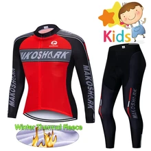 2019 New Children Cycling Clothing Set Long Sleeve Winter Thermal Fleece Bike Suit for Kids Pro BiB Pants Suit Winter Bike Wear 2019 New Children Cycling Clothing Set Long Sleeve Winter Thermal Fleece Bike Suit for Kids Pro BiB Pants Suit Winter Bike Wear