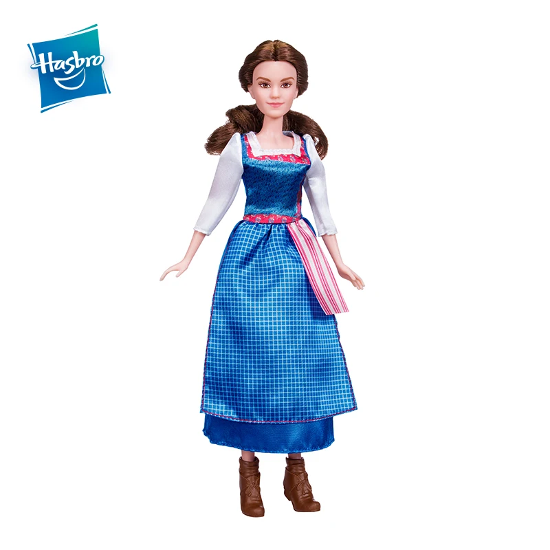 

Hasbro Disney Princess Beauty And The Beast Village Dress Belle Action Figure Anime Mini Collection Figurine Toy Model Girl Gift