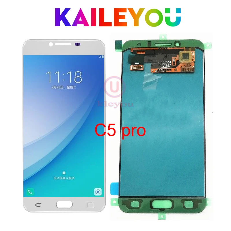 

Super AMOLED 5.2'' Display for SAMSUNG Galaxy c5 pro c5010 LCD Touch Digitizer Sensor Glass Assembly 5.2'' for Galaxy C5 Pro
