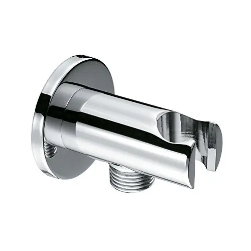 Round Wall Mounted Shower Head Holder Bathroom Wall Connector Bracket