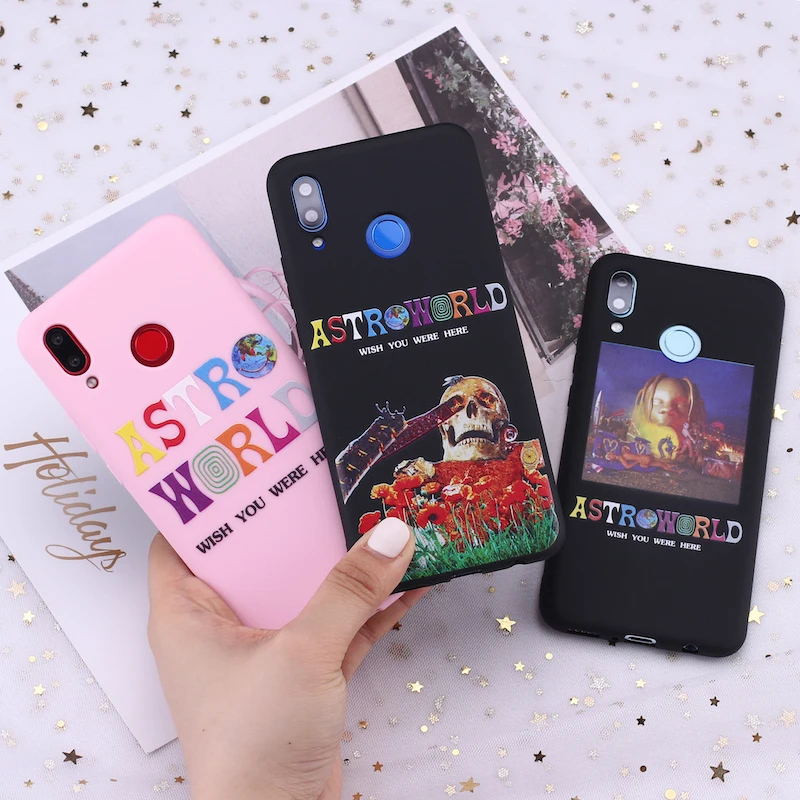 Силиконовый чехол для Samsung S8 S9 S10 S10e S20 Plus Note 8 9 10 телефона с рисунком Тревиса Скотта
