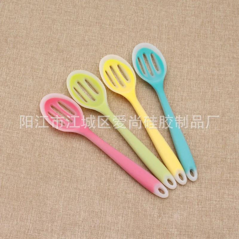 

1PCS Useful Cookware Nylon And Food Grade Silicone Kitchen Cooking Tools Spoon Colorful Kitchenware