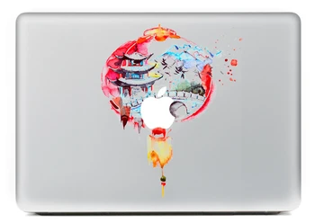 

Old building DIY Personality Vinyl Decal Laptop Sticker for macbook Pro Air 13 inch Cartoon laptop Skin shell for mac book