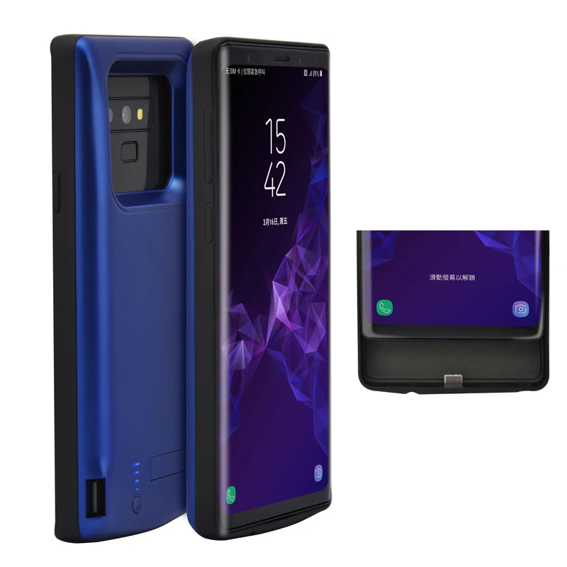 

For Samsung Galaxy Note 9 5000mAh External power bank Charger battery phone case Support Car holder Stand Gift TypeC USB cable