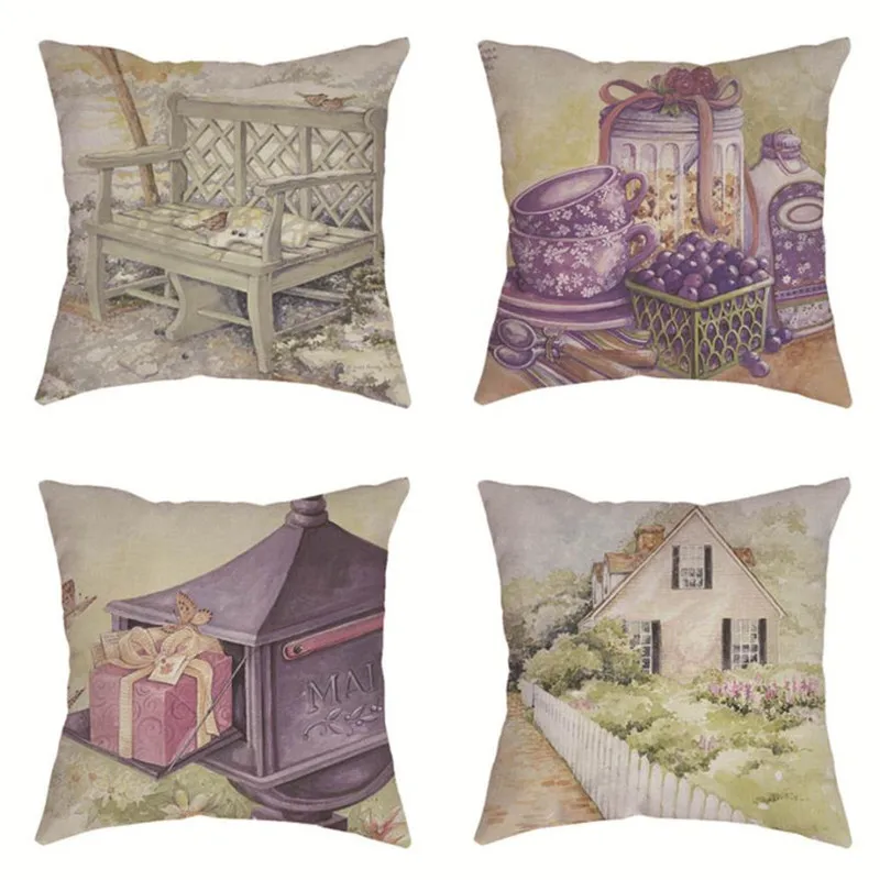 Cotton Linen Pillow Case Sofa Waist Throw Cushion Cover Home Decor01