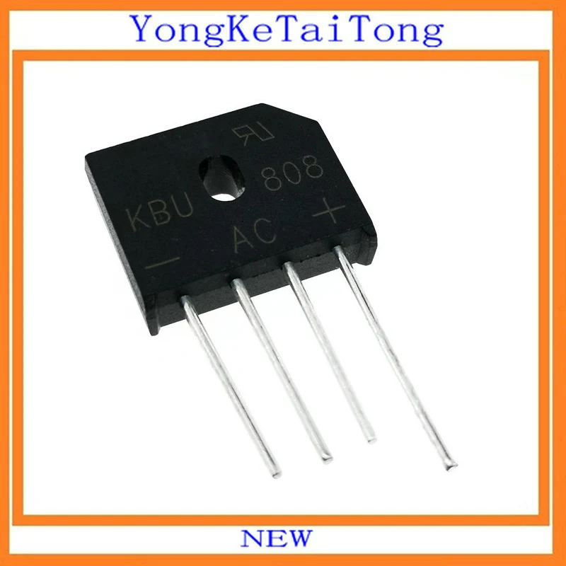 

1PCS 5PCS/LOT KBU808 Rectifier SIP4 8A 600V Integrated Circuits
