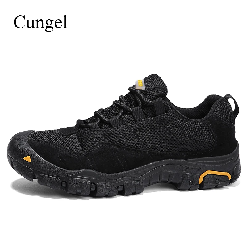 Cungel треккинговые ботинки для мужчин Открытый дышащий треккинг Альпинизм черный обувь для прогулок обувь для охоты Desert военные ботинки