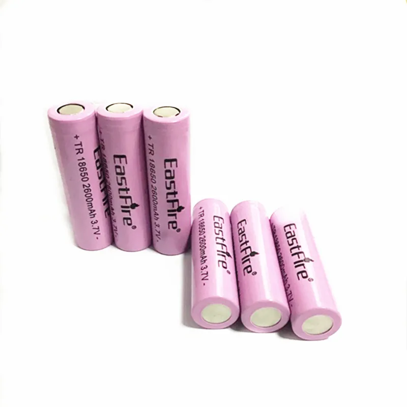 

True capacity!6PCS Bettery 18650 rechargeable Battery 3.7v 2600MAH Capacity rechargable Li-ion Battery 18650 Batteries for 18650