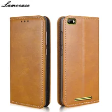 Lamocase Cas Pour Highscreen Puissance Cinq Evo Portefeuille Flip Couverture Pour Highsreen Cinq Evo 5.0 “rétro Stand Mobile Téléphone Sacs JR0