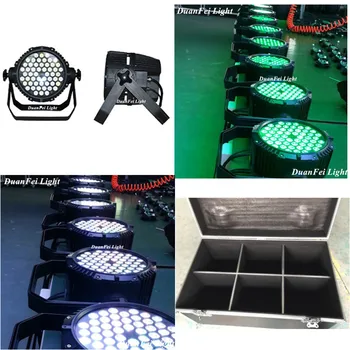 

(6pcs/Flycase) 54 pcs 3 watt led par rgb 3in1 waterproof outdoor led wash par cans led uplight spot lamp par led rgb ip65