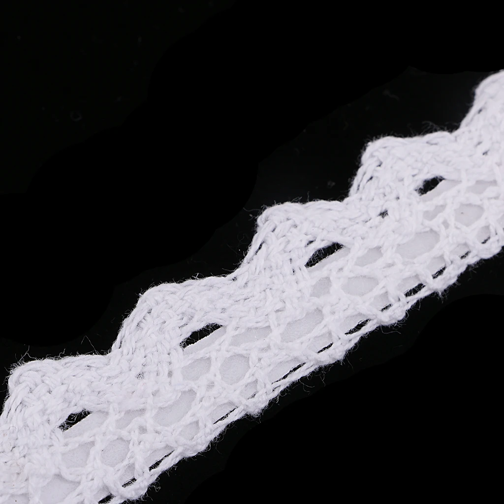 2 Yards Cotton Lace Washi Tape Self Adhesive Sticker for DIY Diary Scrapbook Album Card Making Decoration 15mm Wide