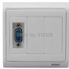 86 мм Настенная розетка VGA разъем 90 градусов многофункциональная розетка мульти-розетка среды передачи информации