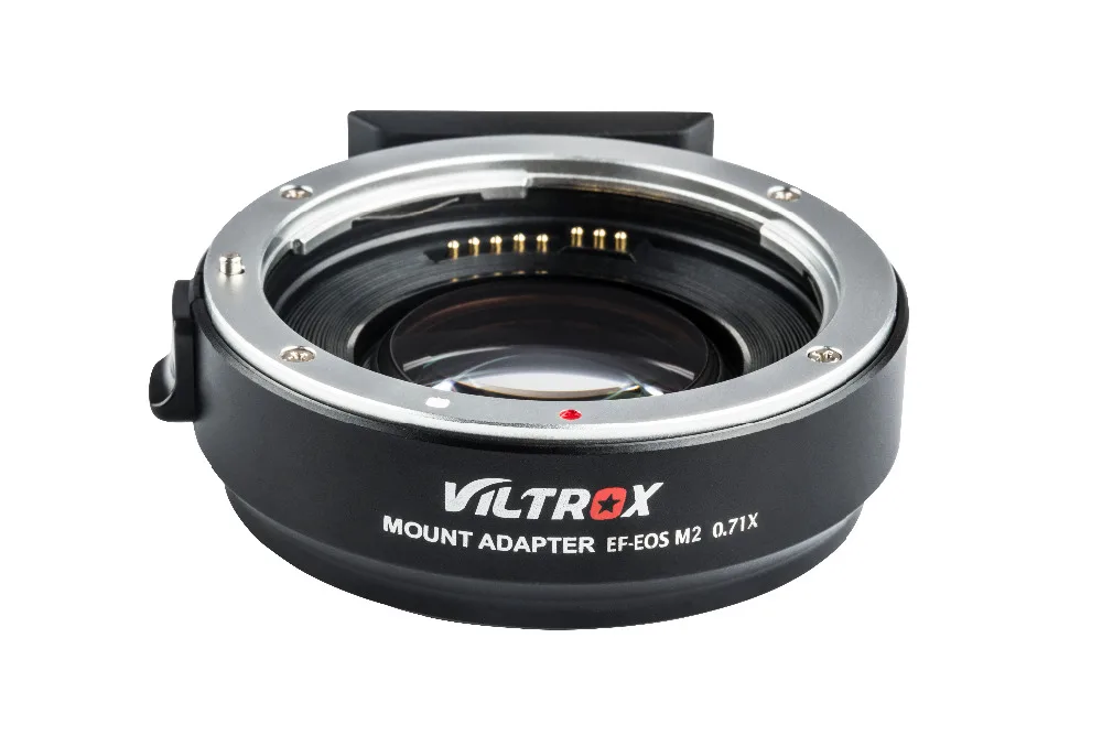 

Viltrox EF-EOS M2 AF Auto-focus EXIF 0.71X Reduce Speed Booster Lens Adapter Turbo for Canon EF lens to EOS M5 M6 M50 Camera