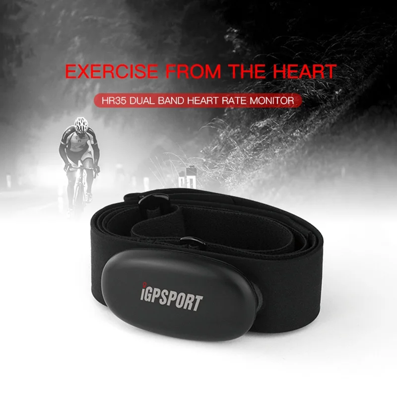 iGPSPORT HR35 Heart Rate Monitor Dual Band with Strap Ant Garmin Compatible