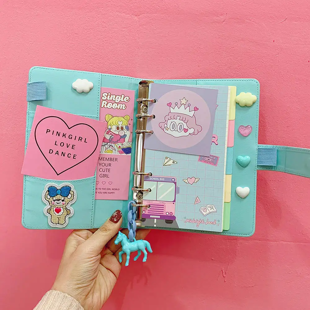 DIY блокнот рубанок Kawaii Bullet Journal Дневник для девочек Органайзер красочная книжная заметка для студентов ежедневный Еженедельный план канцелярские подарки