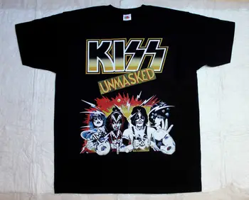 

KISS UNMASKED HARD GLAM HAIR ROCK METAL S-3XL NEW BLACK T-SHIRT 3D T Shirt Men Plus Size Cotton Tops Tee Slim
