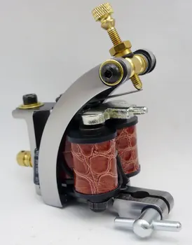 

5Pcs/lot Professional Handmade Tattoo Machine 10 Wrap Coils Iron Cast Frame Custom Tattoo Gun For Liner Shader HTM-6267