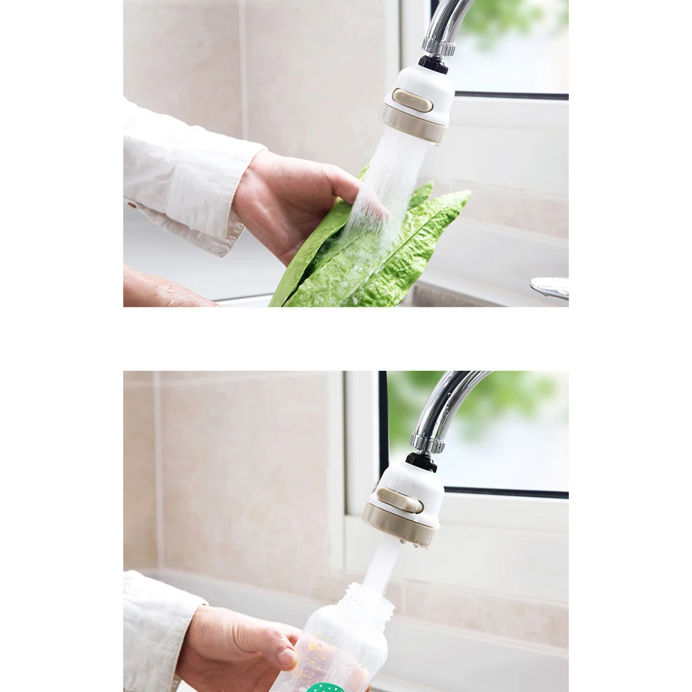 

Tap Kitchen Three-Switch Mode Rotatable Aerator Water Nozzle Saving Faucet Filter Adapter Spray Head Kitchen Faucet Connector