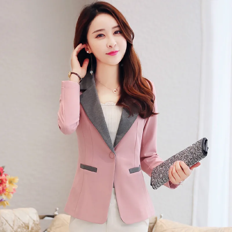 

Ms. small suit jacket Korean version of the slim long-sleeved casual temperament short small suit women's jacket 2019 autumn new