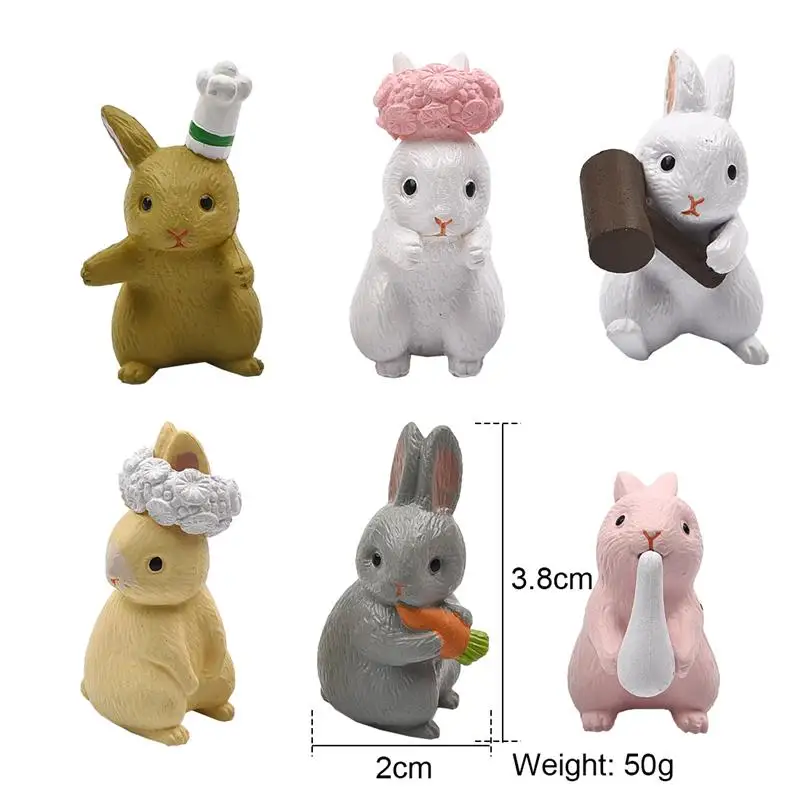 6-p-s-set-Micro-Mini-Miniaturas-Artesanato-Animal-PVC-Modelo-de-Coelho-Lebre-Ornamento-estatueta (3)