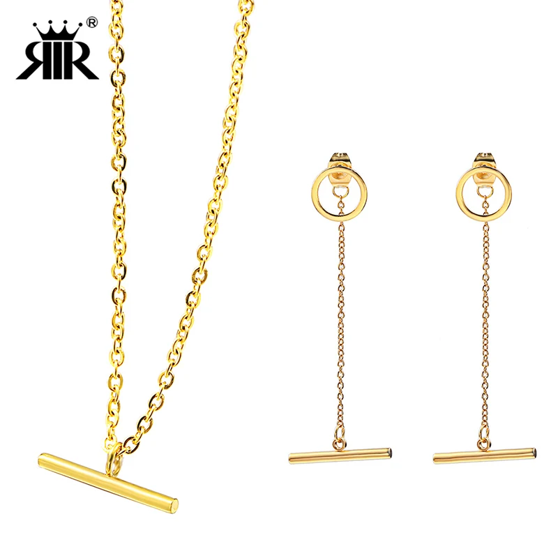 

RIR China Gold Bar Shaped 2018 Jewelry Palace Moroccan Gold Jewelry Bridal Sets In Stainless Steel