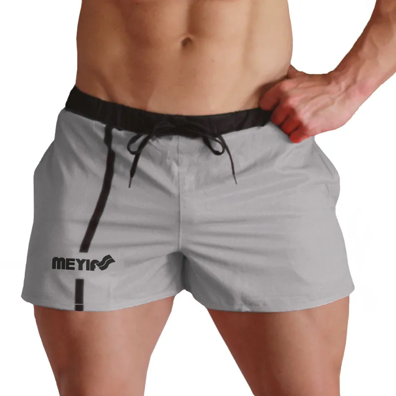 Новые Для мужчин s шорты летние Повседневное пляжные шорты мужские спортивные Bodybuiding Короткие штаны ткань отводящая влагу шорты Фитнес Костюмы