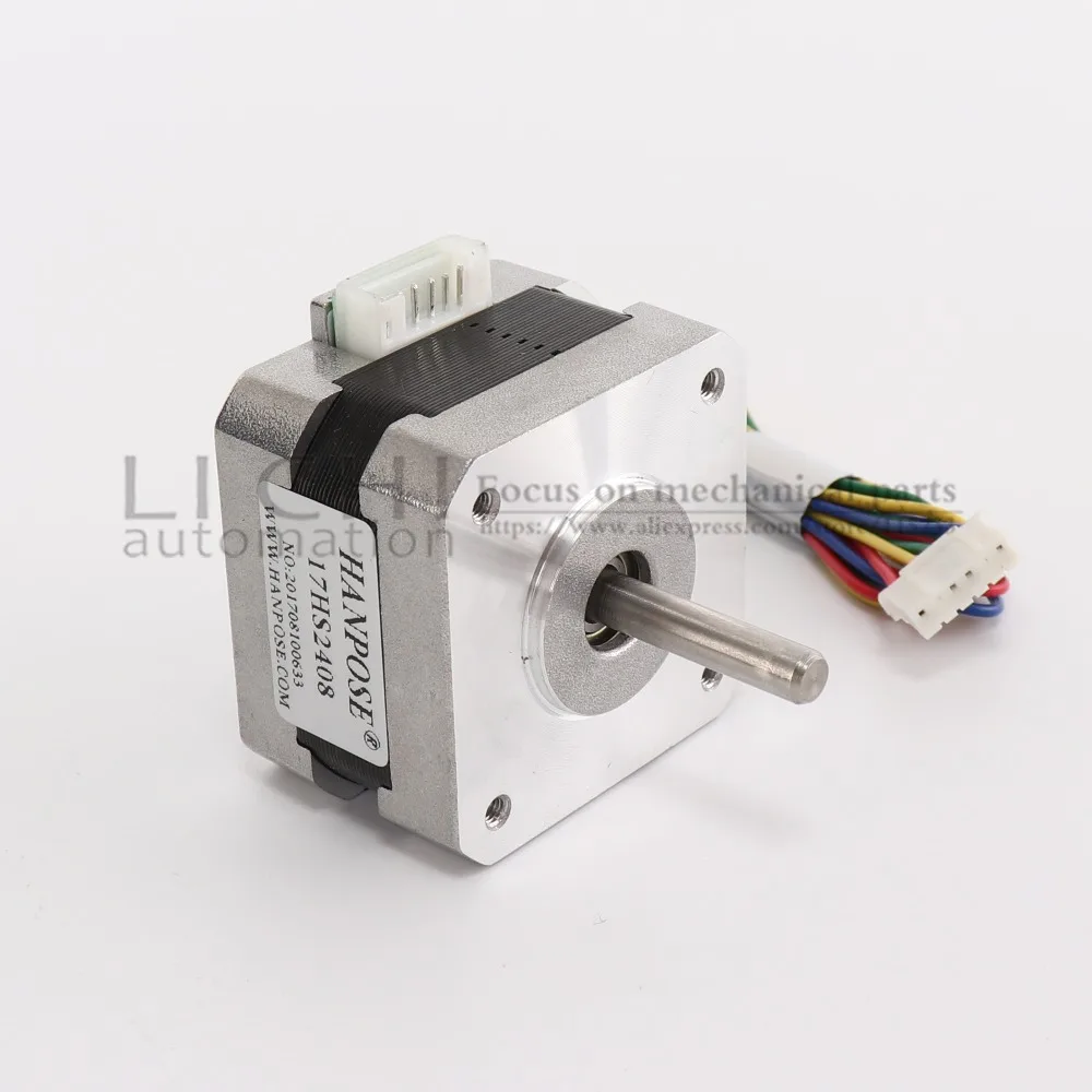 شحن مجاني CE شهادة 1 قطعة 17HS2408 4-الرصاص نيما 17 محرك متدرج 42 موتور 42 BYGH 0.6A CECNC الليزر و 3D طابعة المحرك
